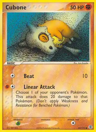 Cubone 60/112 EX FireRed & LeafGreen