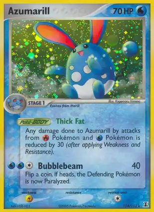 Azumarill 114/113 EX Delta Species