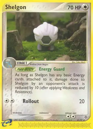 Shelgon 41/97 EX Dragon