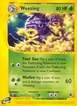 Weezing 70/165 Expedition Base Set