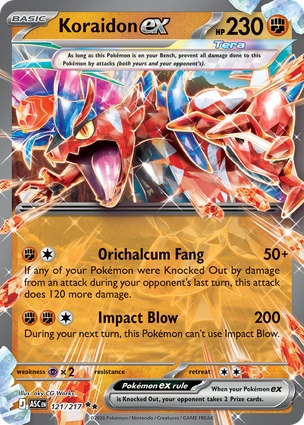 Koraidon ex 121/217 Ascended Heroes