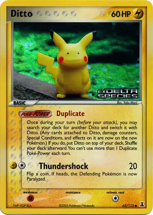 Ditto 63/113 EX Delta Species