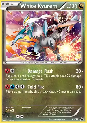 White Kyurem BW59 Black & White Promos