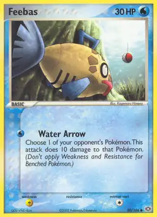 Feebas 50/106 EX Emerald