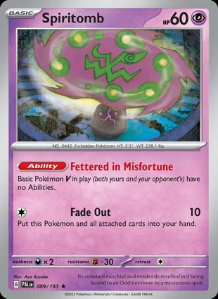 Spiritomb 089/193 Paldea Evolved