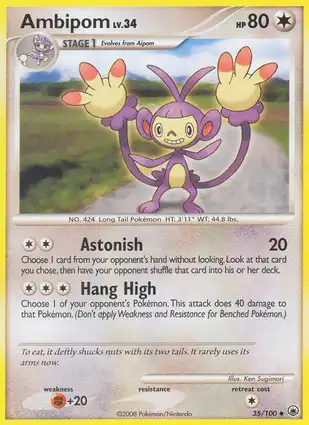 Ambipom 35/100 Majestic Dawn