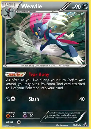 Weavile 61/114 Steam Siege