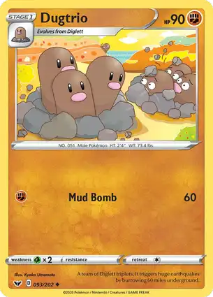 Dugtrio 093/202 Sword & Shield