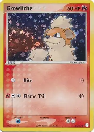 Growlithe 65/100 EX Sandstorm