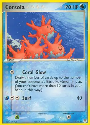Corsola 32/101 EX Hidden Legends