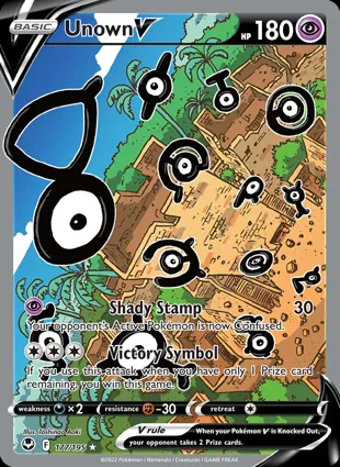 Unown V 177/195 Silver Tempest