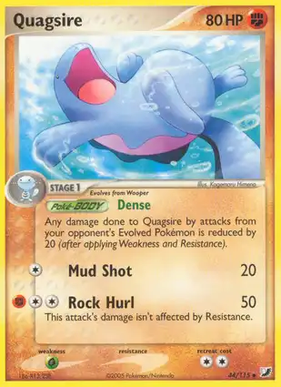 Quagsire 44/115 EX Unseen Forces