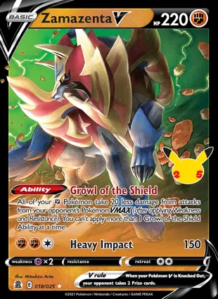 Zamazenta V 018/025 Celebrations