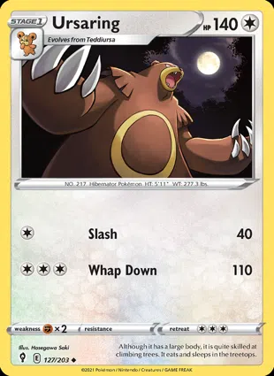 Ursaring 127/203 Evolving Skies