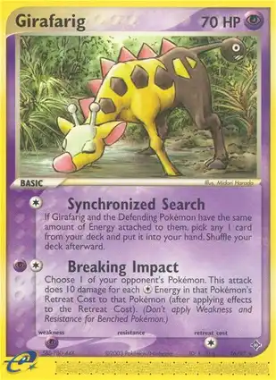 Girafarig 16/97 EX Dragon