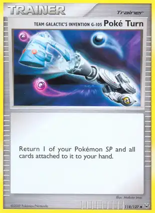 Team Galactic's Invention G-105 Poké Turn 118/127 Platinum
