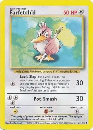 Farfetch'd 27/102 Base Set Unlimited