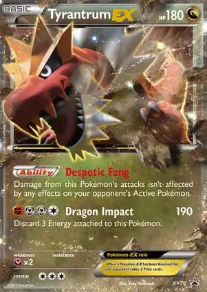 Tyrantrum EX XY70 XY Promos