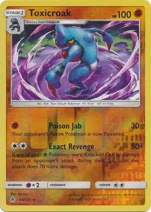 Toxicroak 64/131 Forbidden Light