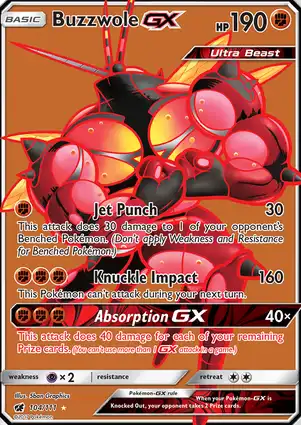 Buzzwole-GX 104/111 Crimson Invasion