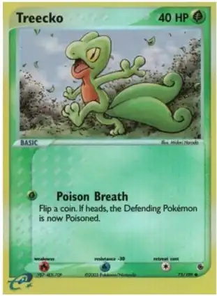 Treecko 75/109 EX Ruby & Sapphire
