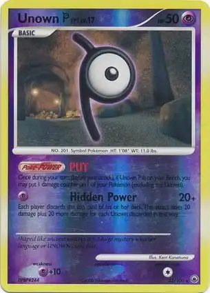 Unown P 33/100 Majestic Dawn