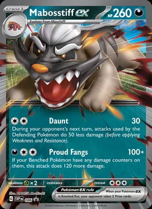 Mabosstiff ex 086 Scarlet & Violet Promos
