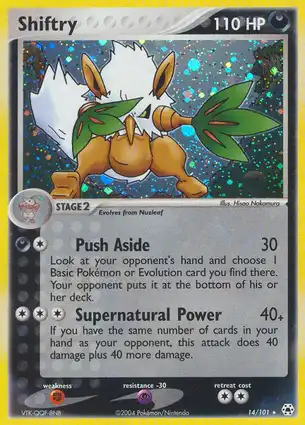 Shiftry 14/101 EX Hidden Legends