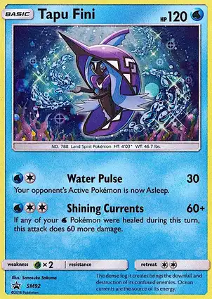 Tapu Fini SM92 Sun & Moon Promos