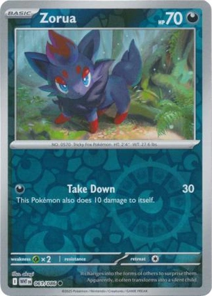 Zorua 061/086 White Flare