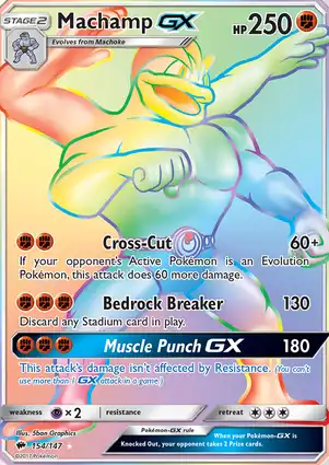 Machamp-GX 154/147 Burning Shadows