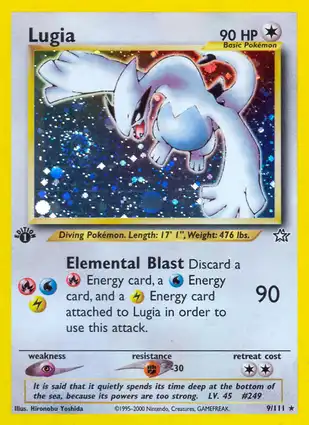 Lugia 9/111 Neo Genesis 1st Edition
