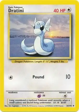 Dratini 26/102 Base Set Unlimited