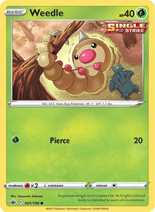 Weedle 001/198 Chilling Reign