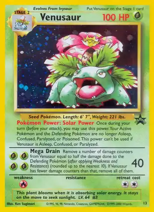 Venusaur 13 Wizards of the Coast Promos