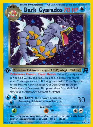 Dark Gyarados 8/82 Team Rocket 1st Edition
