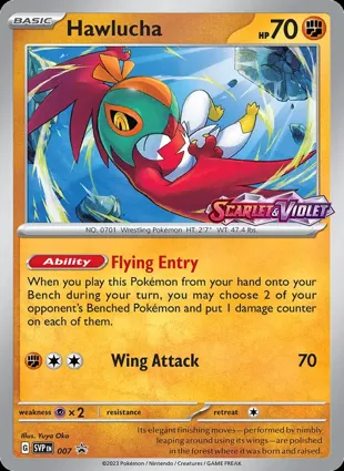 Hawlucha 007 Scarlet & Violet Promos