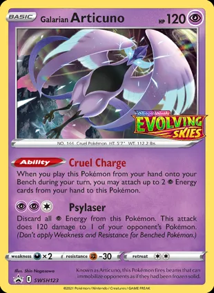 Galarian Articuno SWSH123 Sword & Shield Promos