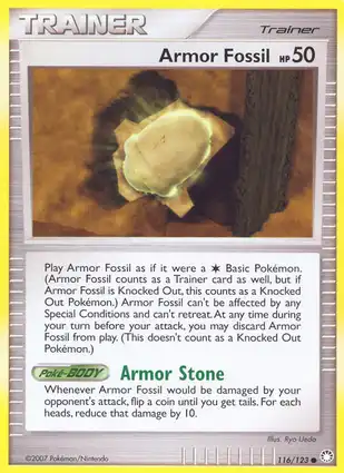 Armor Fossil 116/123 Mysterious Treasures
