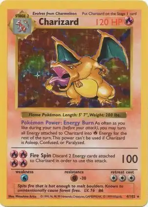 Charizard 4/102 Base Set Shadowless