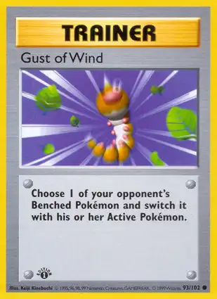 Gust of Wind 93/102 Base Set 1st Edition
