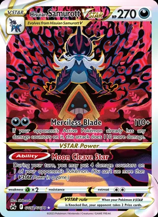 Hisuian Samurott VSTAR GG52/GG70 Crown Zenith