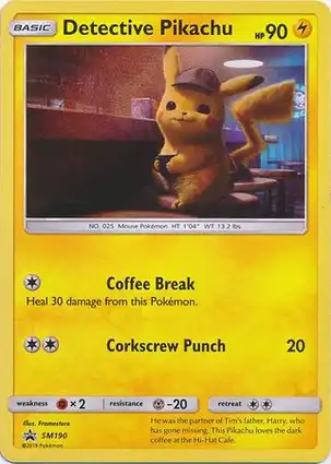 Detective Pikachu SM190 Sun & Moon Promos