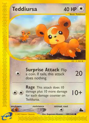 Teddiursa 109/144 Skyridge