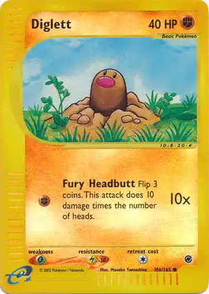 Diglett 106/165 Expedition Base Set