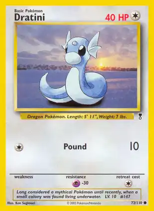 Dratini 72/110 Legendary Collection