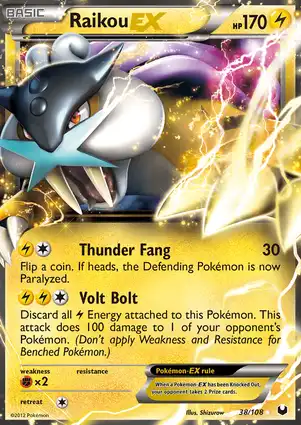 Raikou-EX 38/108 Dark Explorers