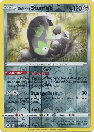Galarian Stunfisk 132/202 Sword & Shield