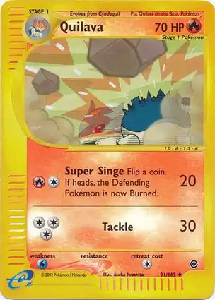 Quilava 91/165 Expedition Base Set