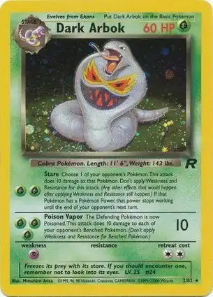 Dark Arbok 2/82 Team Rocket
